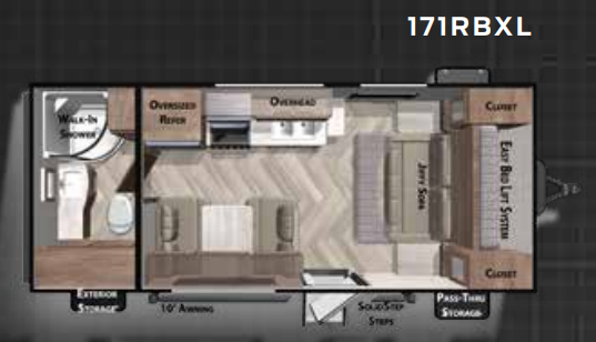 View 2020 Forest River Wildwood X-Lite 171RBXL complete specs and manufacturer brochures