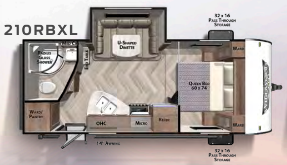 View 2020 Forest River Wildwood X-Lite 210RBXL complete specs and manufacturer brochures