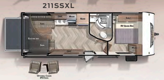 View 2020 Forest River Wildwood X-Lite 211SSXL complete specs and manufacturer brochures