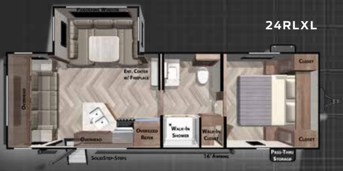 View 2020 Forest River Wildwood X-Lite 24RLXL complete specs and manufacturer brochures
