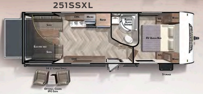 View 2020 Forest River Wildwood X-Lite 251SSXL complete specs and manufacturer brochures