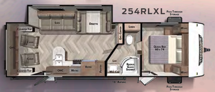View 2020 Forest River Wildwood X-Lite 254RLXL complete specs and manufacturer brochures