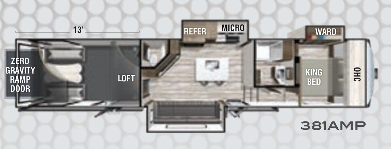 View 2020 Forest River XLR Thunderbolt 381AMP complete specs and manufacturer brochures