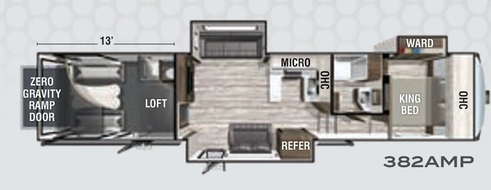 View 2020 Forest River XLR Thunderbolt 382AMP complete specs and manufacturer brochures