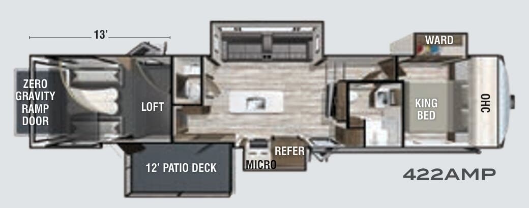 View 2020 Forest River XLR Thunderbolt 422AMP complete specs and manufacturer brochures