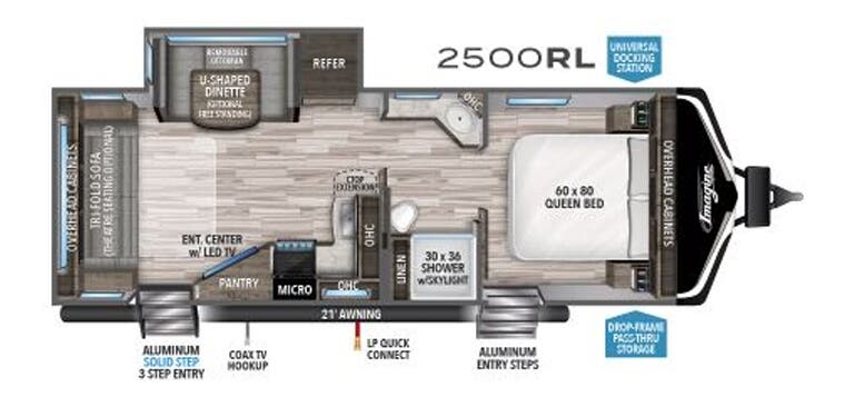 View 2020 Grand Design Imagine 2500RL complete specs and manufacturer brochures