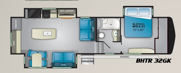 View 2020 Heartland Bighorn Traveler 32GK complete specs and manufacturer brochures