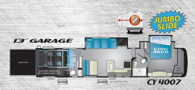 View 2020 Heartland Cyclone 4007 complete specs and manufacturer brochures