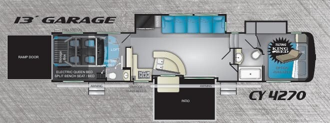 View 2020 Heartland Cyclone 4270 complete specs and manufacturer brochures