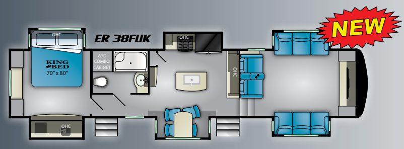 View 2020 Heartland ElkRidge 38FLIK complete specs and manufacturer brochures