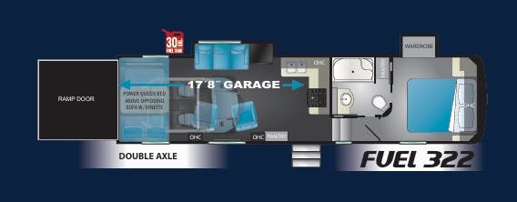 View 2020 Heartland Fuel 322 complete specs and manufacturer brochures
