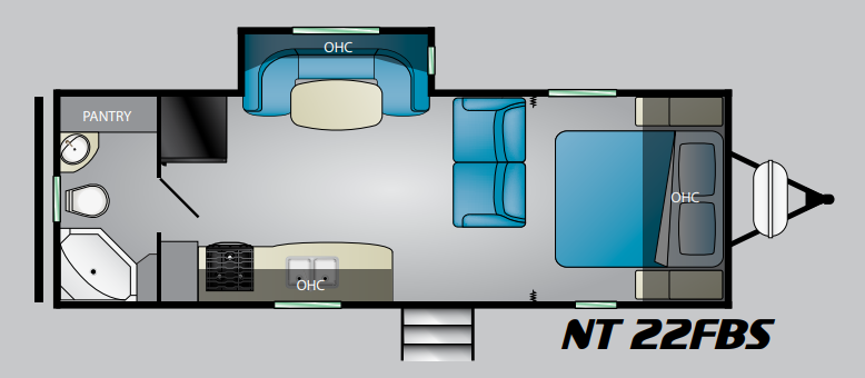 View 2020 Heartland North Trail 22FBS complete specs and manufacturer brochures