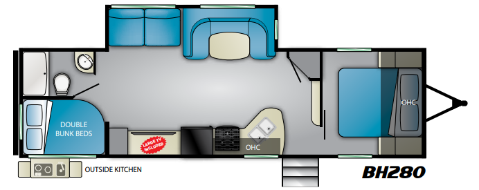 View 2020 Heartland Pioneer BH280 complete specs and manufacturer brochures