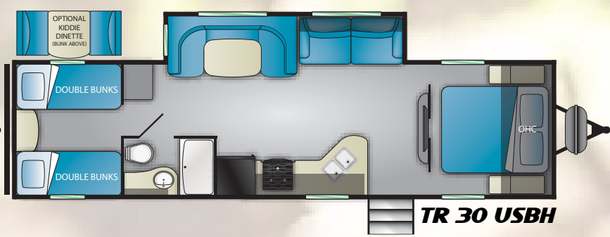 View 2020 Heartland Trail Runner 30USBH complete specs and manufacturer brochures
