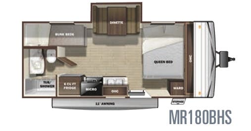 View 2020 Highland Ridge Mesa Ridge Conventional MR180BHS complete specs and manufacturer brochures
