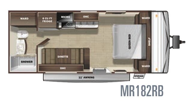 View 2020 Highland Ridge Mesa Ridge Conventional MR182RB complete specs and manufacturer brochures