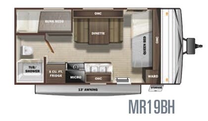 View 2020 Highland Ridge Mesa Ridge Conventional MR19BH complete specs and manufacturer brochures