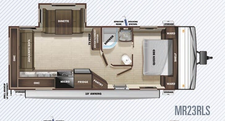View 2020 Highland Ridge Mesa Ridge Conventional MR23RLS complete specs and manufacturer brochures