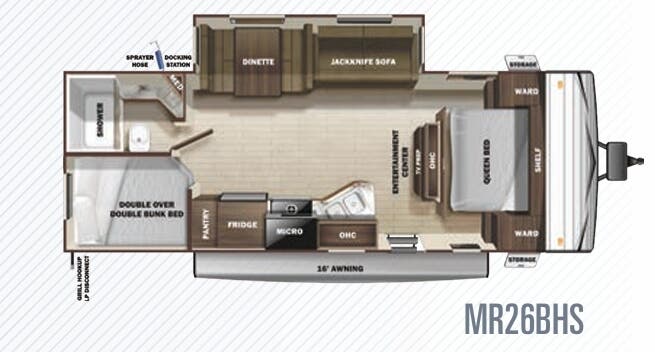 View 2020 Highland Ridge Mesa Ridge Conventional MR26BHS complete specs and manufacturer brochures