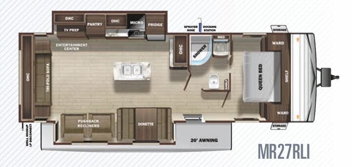 View 2020 Highland Ridge Mesa Ridge Conventional MR27RLI complete specs and manufacturer brochures