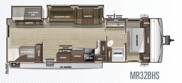 View 2020 Highland Ridge Mesa Ridge Conventional MR32BHS complete specs and manufacturer brochures