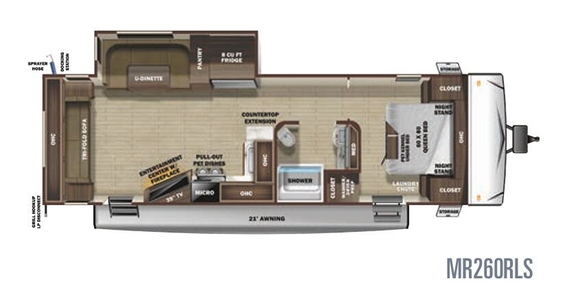 View 2020 Highland Ridge Mesa Ridge Limited MR260RLS complete specs and manufacturer brochures