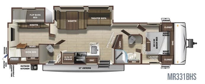 View 2020 Highland Ridge Mesa Ridge Limited MR331BHS complete specs and manufacturer brochures