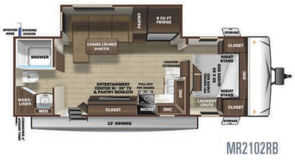 View 2020 Highland Ridge Mesa Ridge Lite MR2102RB complete specs and manufacturer brochures