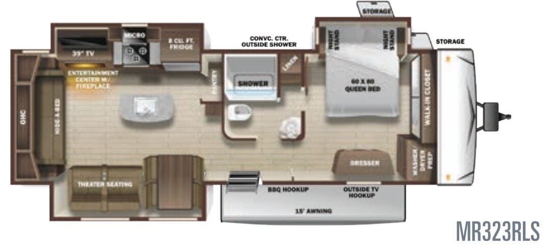 View 2020 Highland Ridge Mesa Ridge MR323RLS complete specs and manufacturer brochures