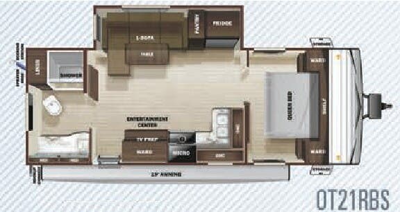 View 2020 Highland Ridge Open Range Conventional OT21RBS complete specs and manufacturer brochures