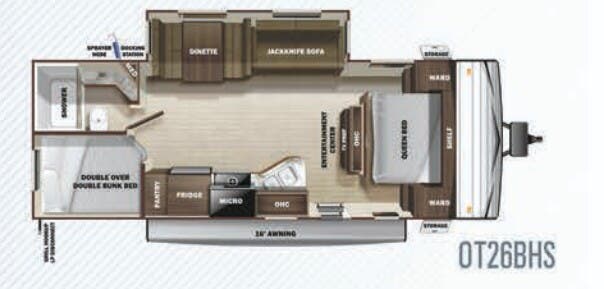 View 2020 Highland Ridge Open Range Conventional OT26BHS complete specs and manufacturer brochures