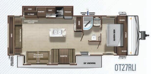 View 2020 Highland Ridge Open Range Conventional OT27RLI complete specs and manufacturer brochures