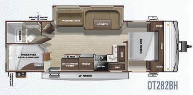 View 2020 Highland Ridge Open Range Conventional OT282BH complete specs and manufacturer brochures