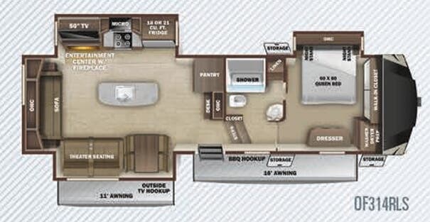 View 2020 Highland Ridge Open Range OF314RLS complete specs and manufacturer brochures