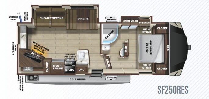 View 2020 Highland Ridge Silverstar Limited SF250RES complete specs and manufacturer brochures