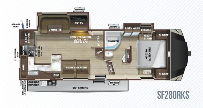 View 2020 Highland Ridge Silverstar Limited SF280RKS complete specs and manufacturer brochures
