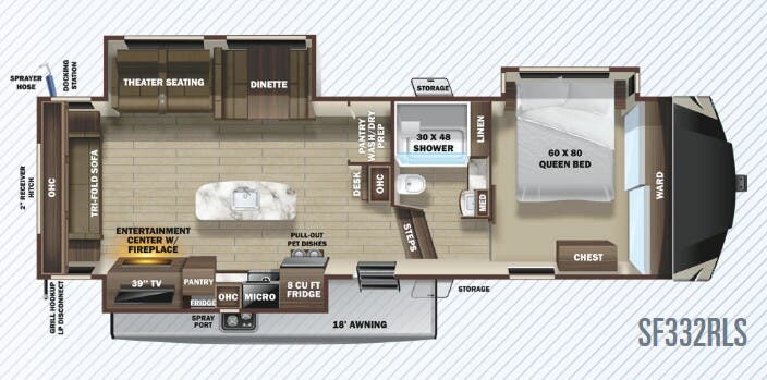 View 2020 Highland Ridge Silverstar Limited SF332RLS complete specs and manufacturer brochures