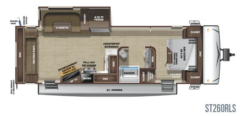 View 2020 Highland Ridge Silverstar Limited ST260RLS complete specs and manufacturer brochures