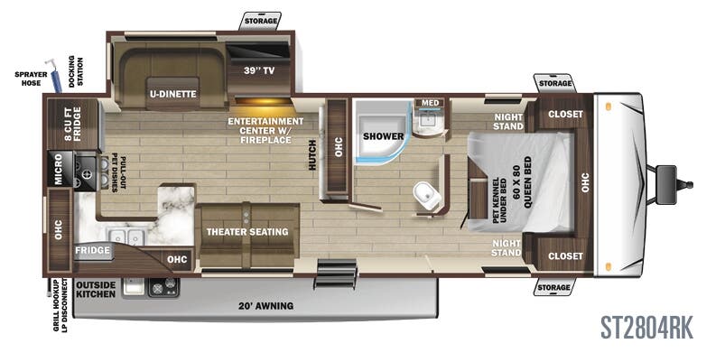 View 2020 Highland Ridge Silverstar Lite ST2804RK complete specs and manufacturer brochures