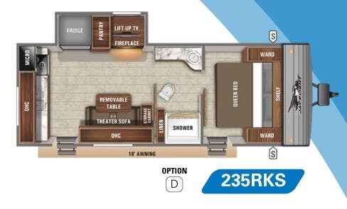 View 2020 Jayco Jay Flight SLX 8 235RKS complete specs and manufacturer brochures