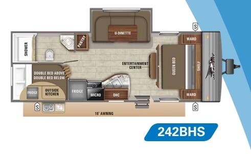 View 2020 Jayco Jay Flight SLX 8 242BHS complete specs and manufacturer brochures