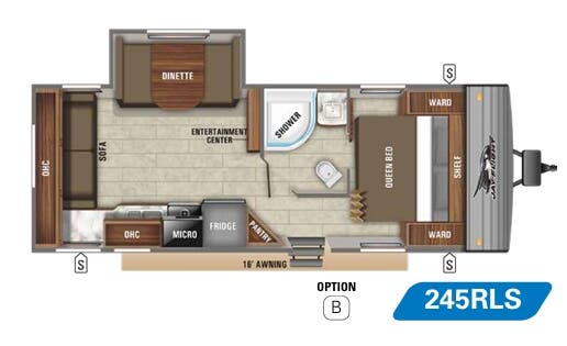 View 2020 Jayco Jay Flight SLX 8 245RLS complete specs and manufacturer brochures