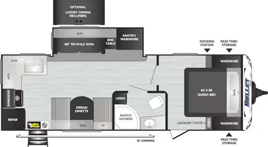 View 2020 Keystone Bullet Premium 248RKSWE complete specs and manufacturer brochures
