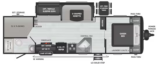 View 2020 Keystone Hideout Cottage 28BHS complete specs and manufacturer brochures