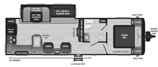View 2020 Keystone Hideout Cottage 28RKSWE complete specs and manufacturer brochures