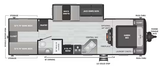 View 2020 Keystone Hideout Cottage 290LHS complete specs and manufacturer brochures