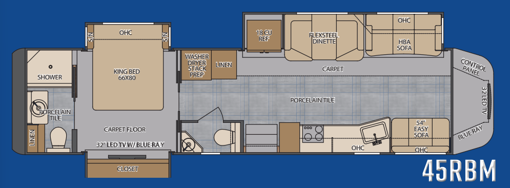 View 2020 Renegade RV XL 45RBM complete specs and manufacturer brochures