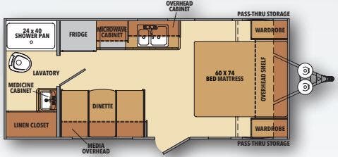 View 2020 Shasta Shasta 18FQ complete specs and manufacturer brochures