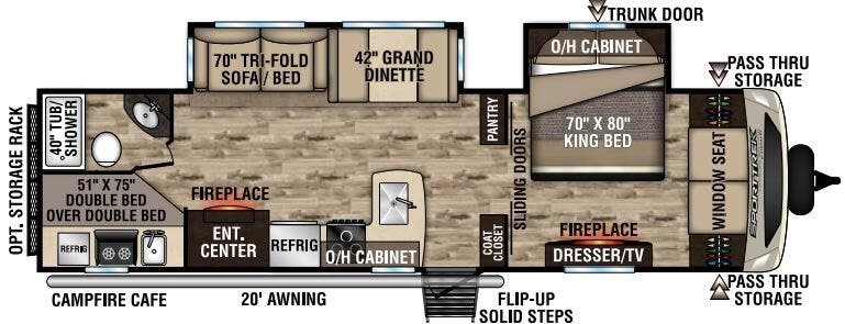 View 2020 Venture RV SportTrek Touring Edition STT312VBH complete specs and manufacturer brochures