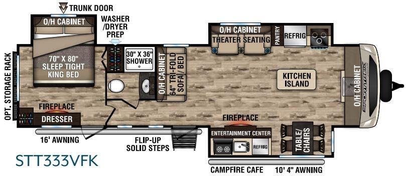 View 2020 Venture RV SportTrek Touring Edition STT333VFK complete specs and manufacturer brochures